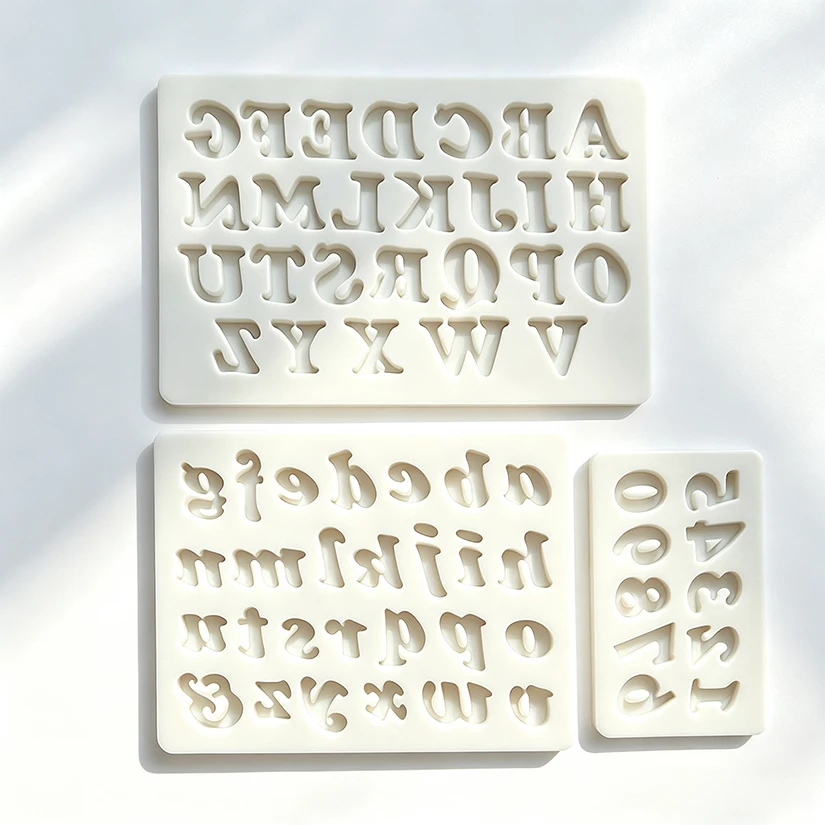 Alphabet Letter Number Silicone Sugarcraft Mold Cupcake Chocolate Fondant Cake Decorating Tools
