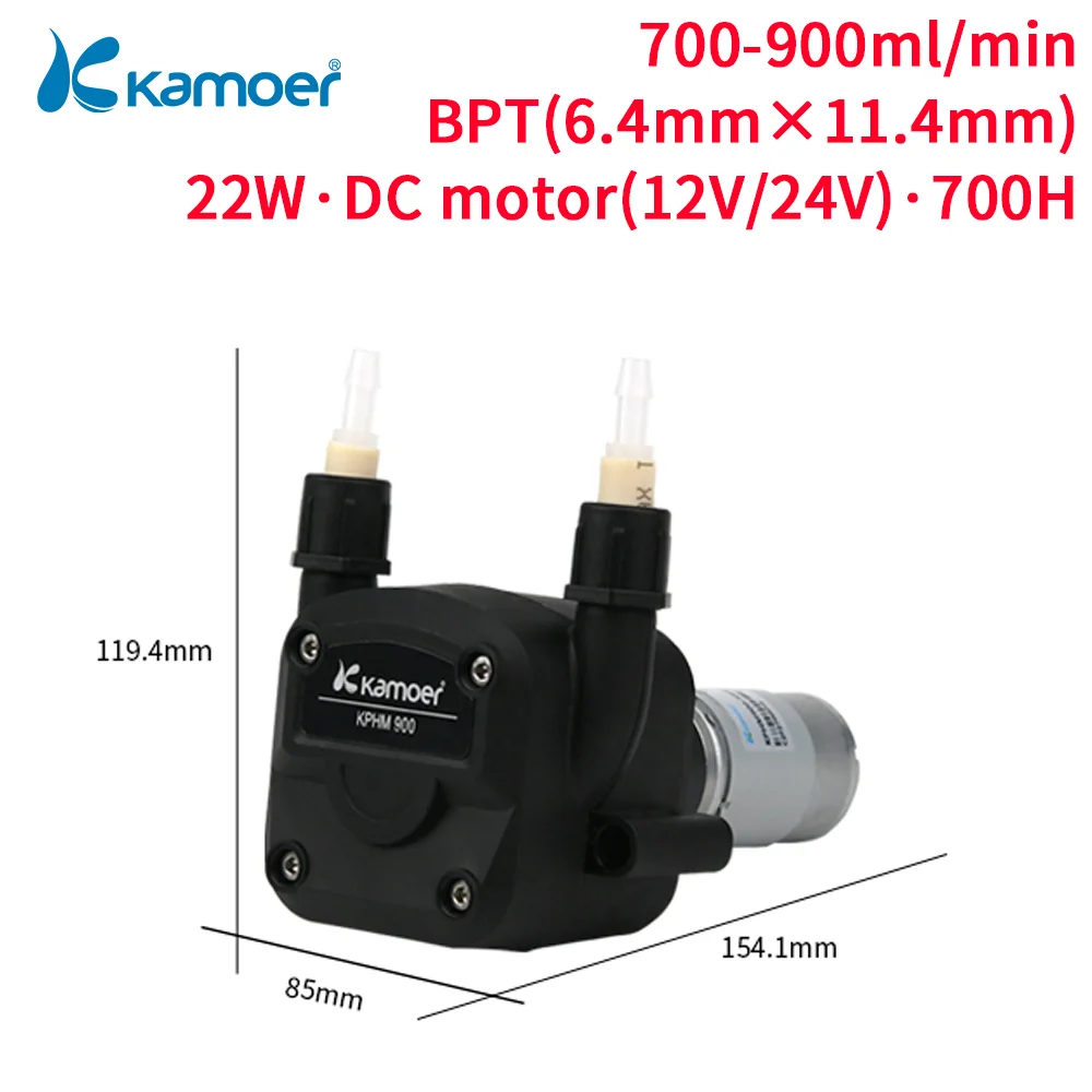Kamoer 900ml/min KPHM900 High Flow Peristaltic Pump 12V 24V DC Stepper Motor Dosing Pump Cost-effective Self-priming Pump