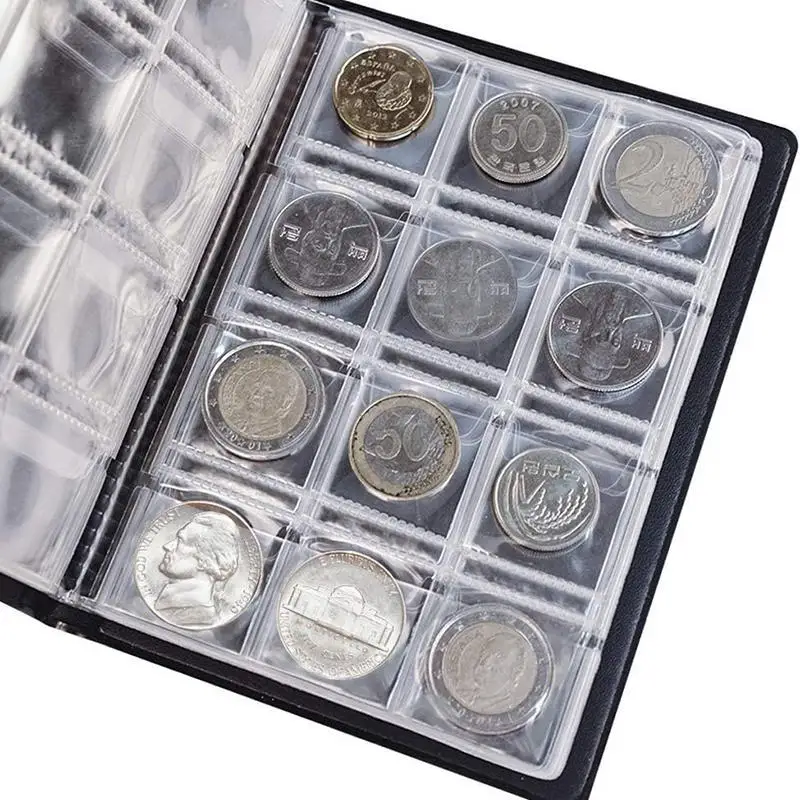  Coin Organizer Storage 120 Pockets Coin Collection Book Coin Collection Holder Album Commemorative