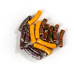 38mm Strip Shape Special Color Ceramic Porcelain Pottery Beads Pendant Jewelry Making For Necklace Bracelet #XN528