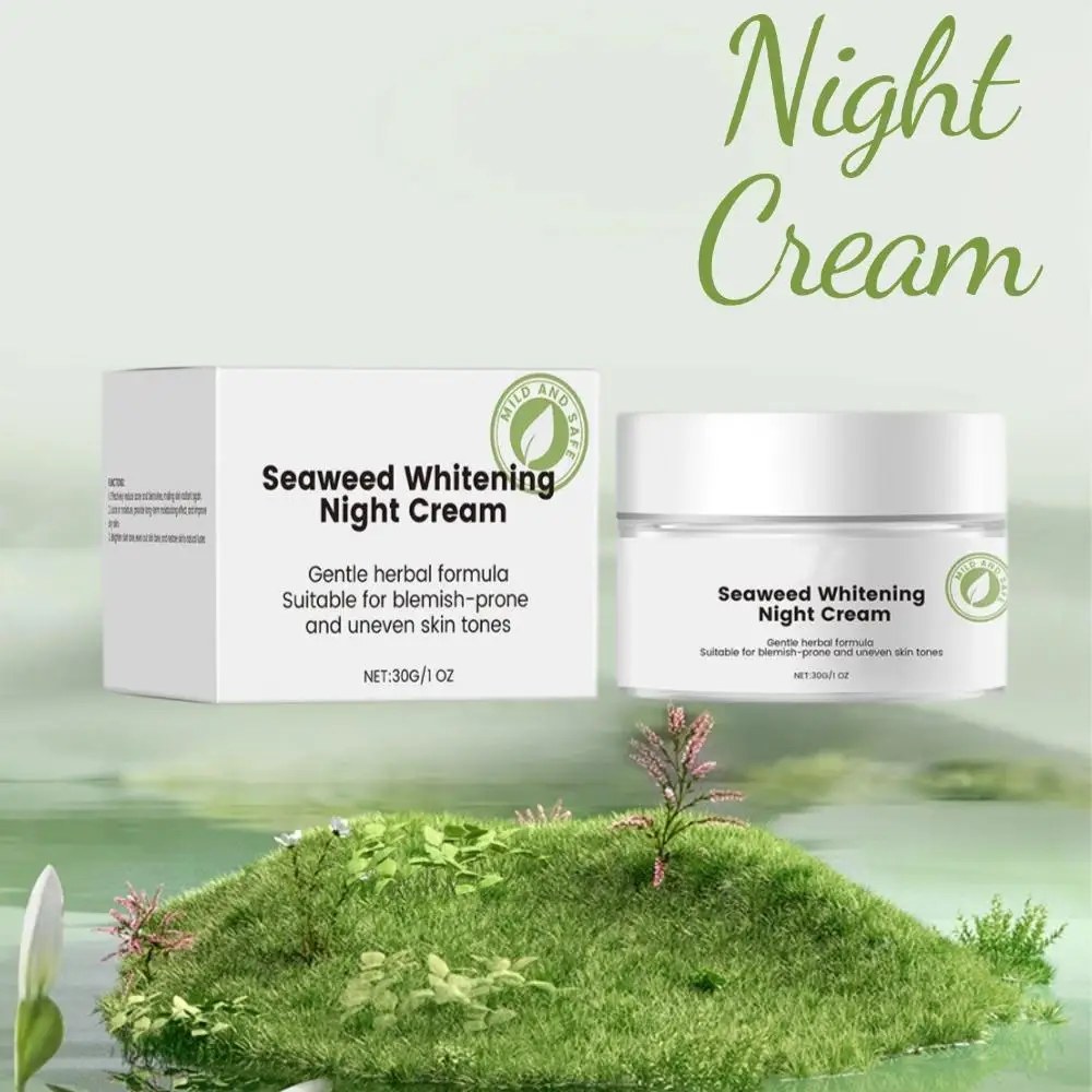 Rejuvenating Seaweed Night Cream Repair Cream, Lighten Fine Lines, Whitening And Moisturizing Cream Skin Care For Women