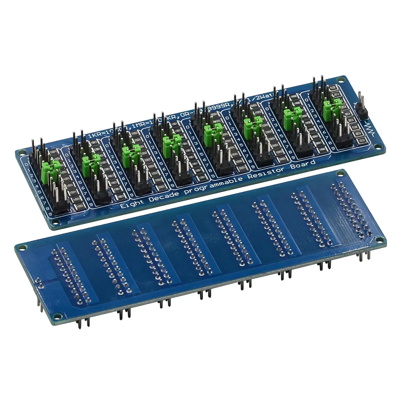 Programmable Eight Decade Resistor Board 0.1R-9999999.9R 0.1-9.9999999MR (0-10MS) Step Accuracy 0.1R 1/2 W SMD Resistance Module