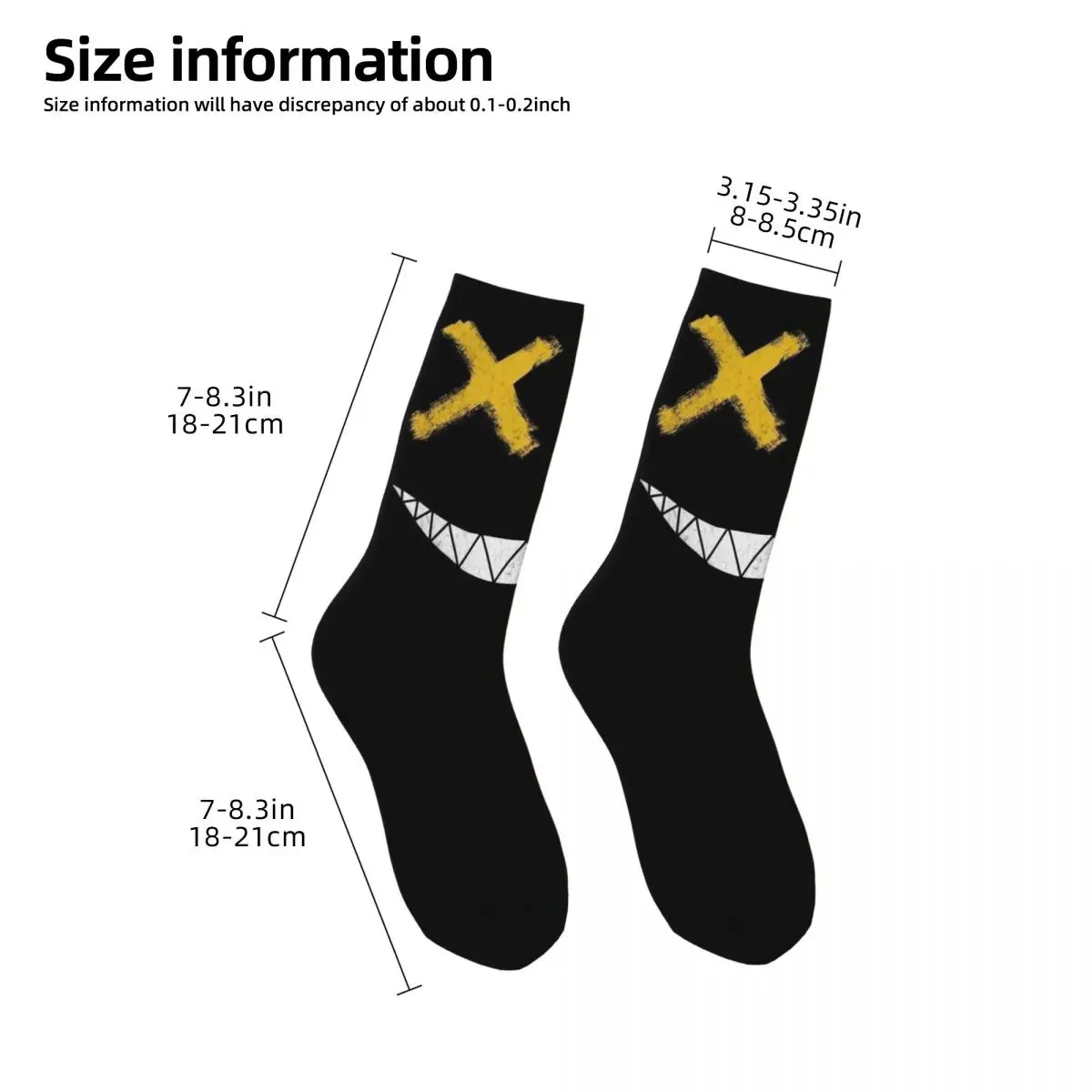 Calcetines Unisex acogedores con estampado 3D, ciclismo, Cara de monstruo, calcetines interesantes para las cuatro estaciones