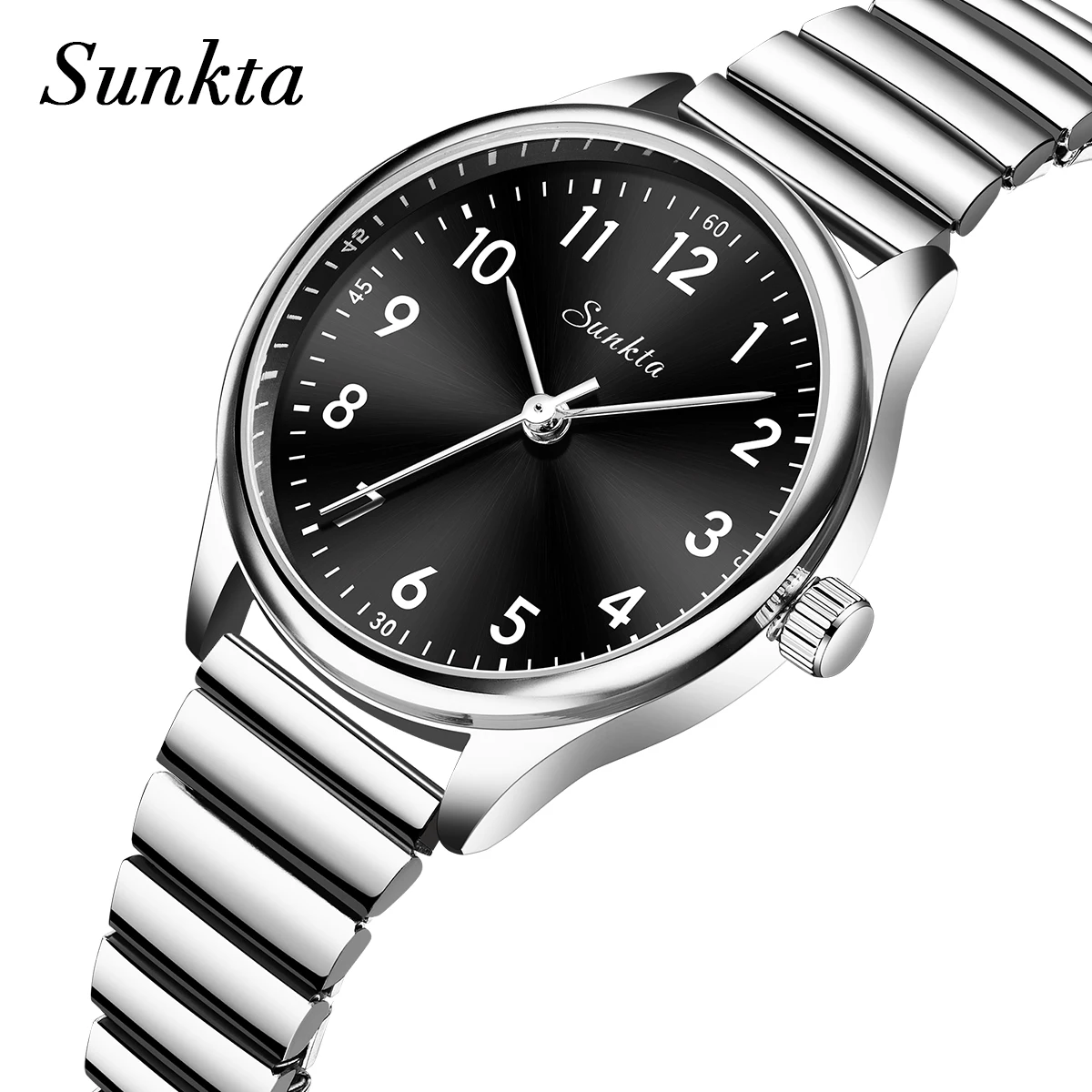 SUNKTA 2026 Luxury Women Watch Top Elegant Quartz Wristwatches Waterproof Stainless Steel Casual Ladies Watch Reloj Mujer+BOX