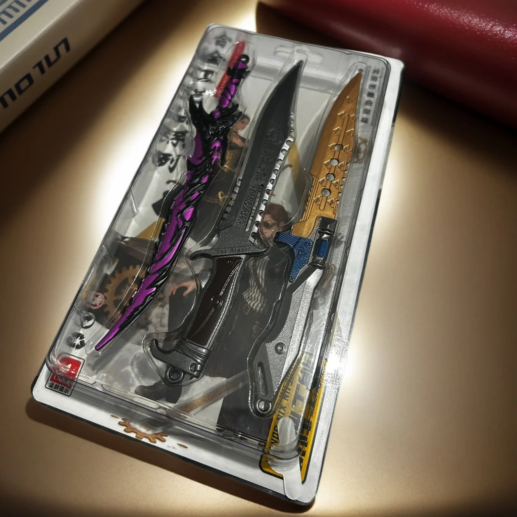 A Set 15cm/5.91in Delta Force Creed Game Weapons Model Prop Desktop Display Ornament Collection Birthday Gift for Girl Boy Toys