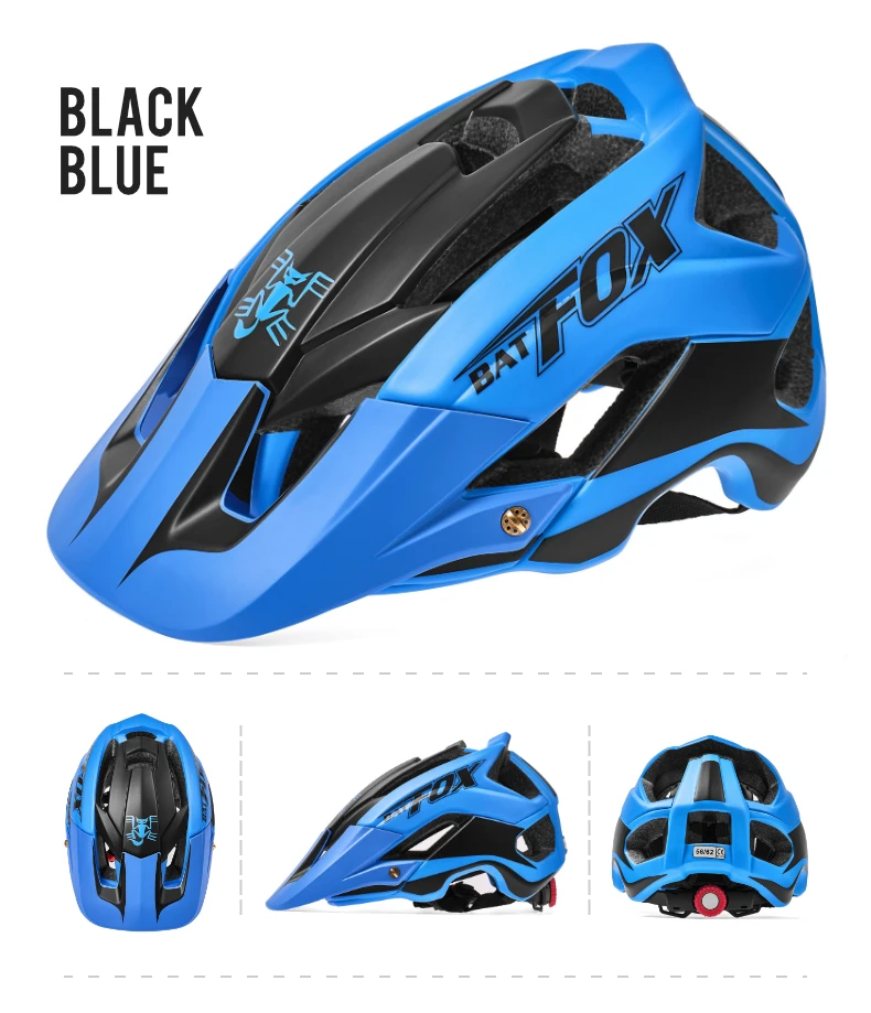 BATFOX Fahrradhelme, stoßfest, verstellbar, atmungsaktiv, für Rennrad, MTB, Fahrradhelm, für Herren und Damen, Casco Ciclismo, Sicherheits-Fahrradausrüstung – Detail 13