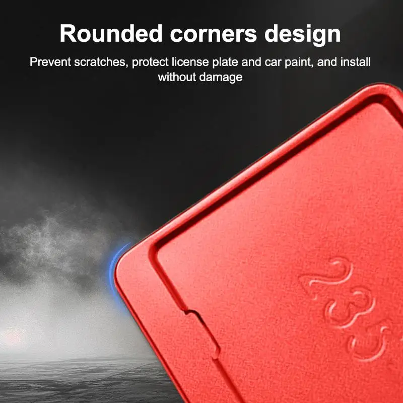 Durable Universal Motorcycle License Plate Holder; License Plate Frame Accessory for Motorbike Retrofit