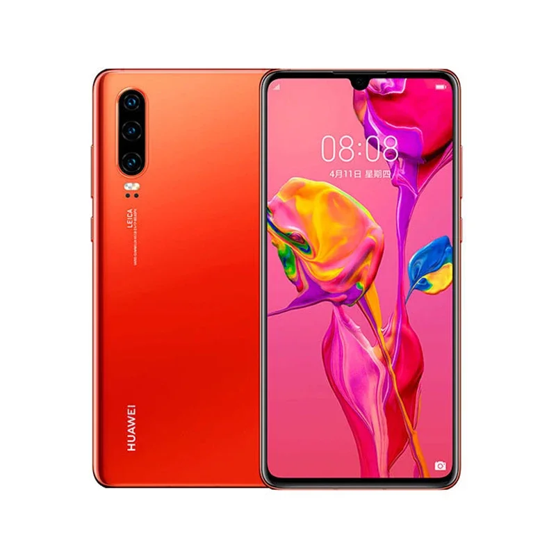 HUAWEI-teléfono móvil P30 de 6,1 pulgadas, Smartphone con cámara de 40MP + 32MP, 8GB de RAM, 128GB de ROM, Android, red 4G, NFC, Google Play, usado