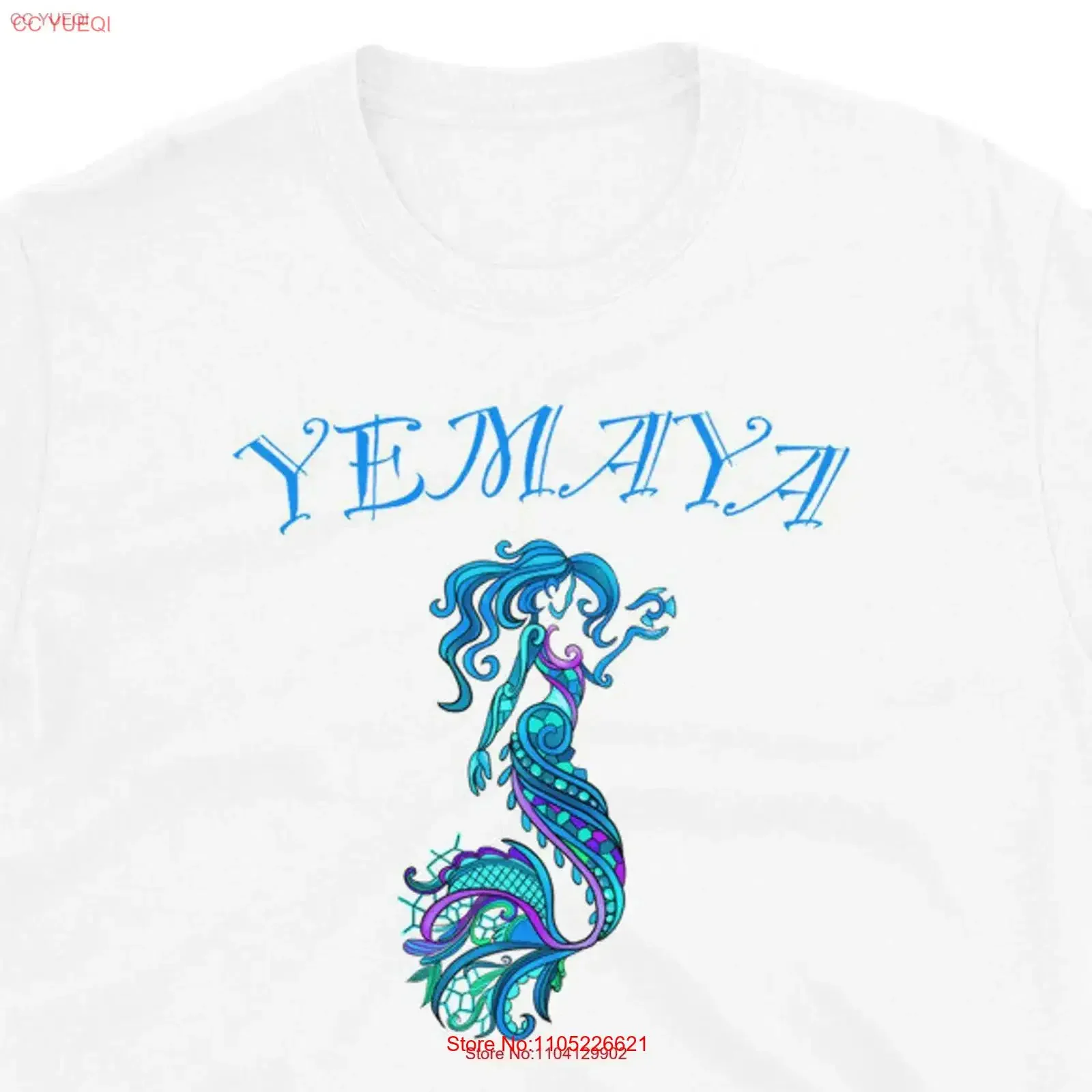 Camiseta Yoruba Yemaya Orisha, Diosa Ifa, Estilo Vintage, Casual, Elegante, Unisex, Cómoda, Suave, Elástica y Versátil