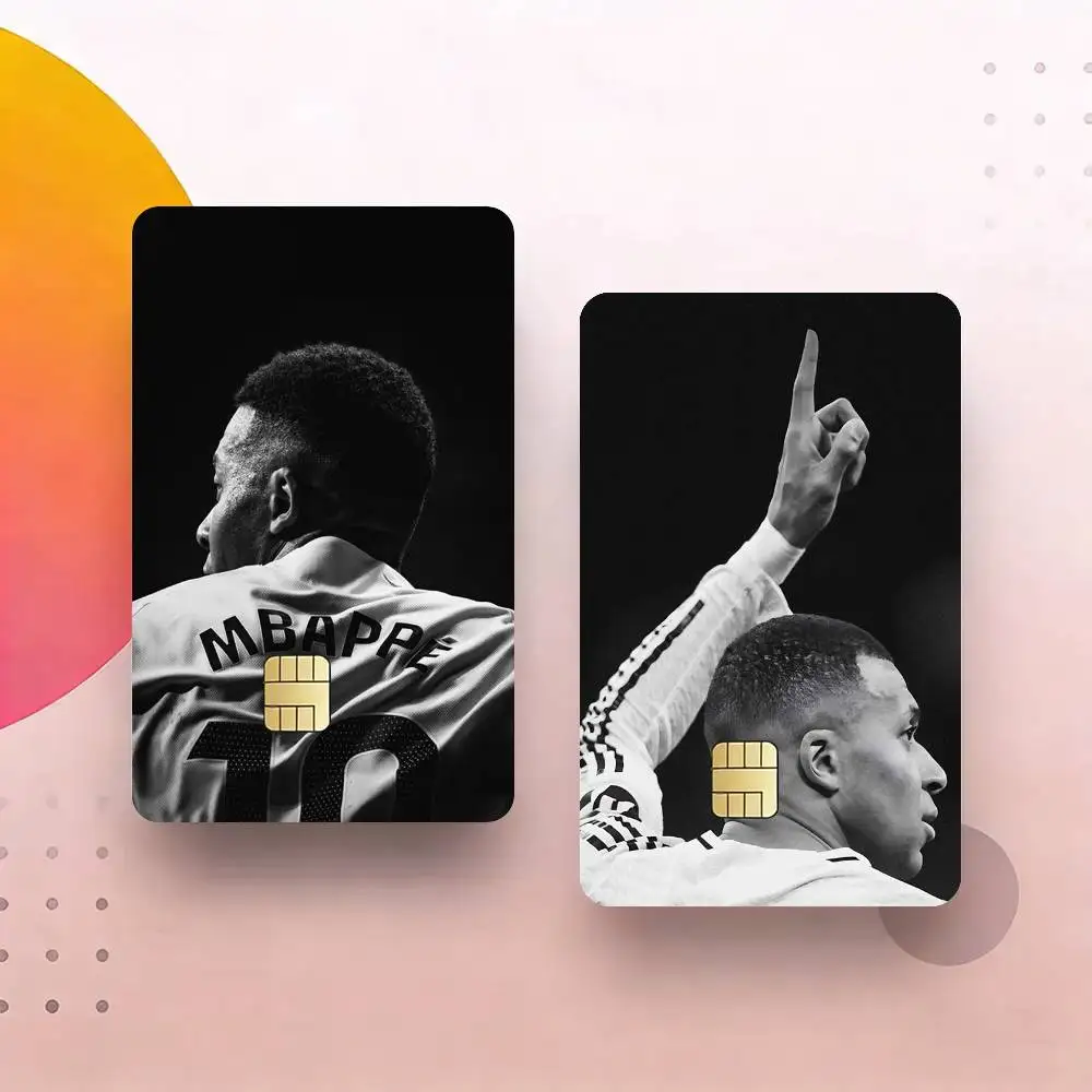 

K-kylian M-mbappe Football Star Sticker Decoration Creative Bank Card Bus Metro Waterproof Sticker
