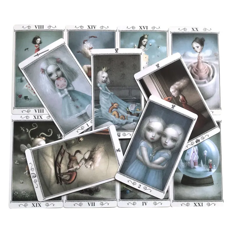 Hot sales Nicoletta Ceccoli Tarot Oracle Card Fate Divination Prophecy Card Family Party Game Toy Tarot 78 Card Deck PDF Guide