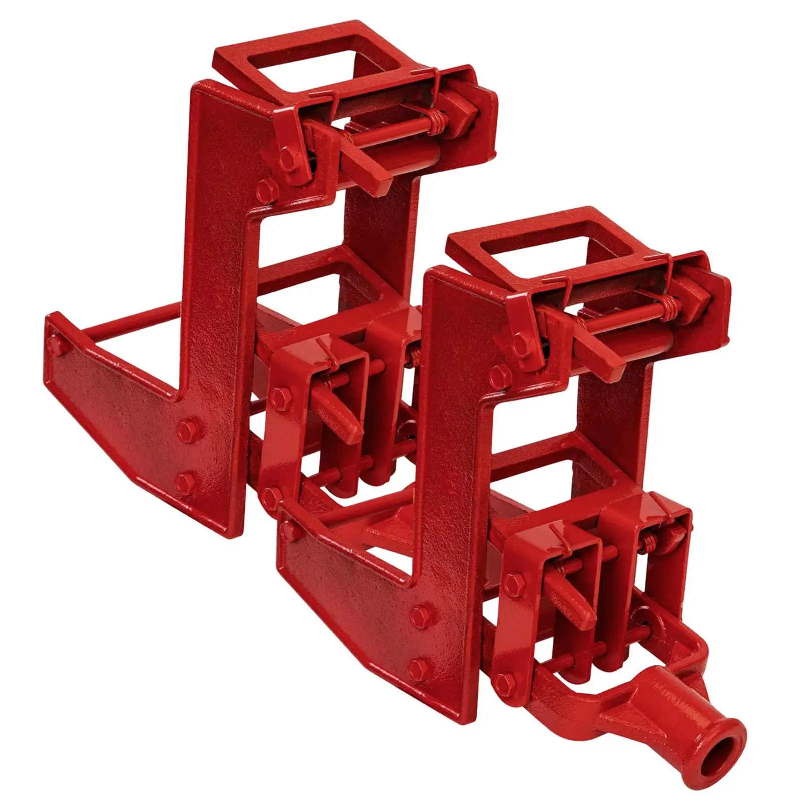 2 sztuki DIY drewnianych podpórek do konstrukcji, podpór do podłóg i tarasów, narzędzie do napinania, udźwig 454 kg, akcesoria, ręczne narzędzie do podnoszenia