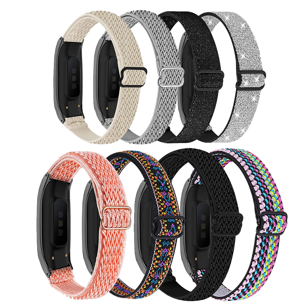 Elastic Band For Samsung Galaxy Fit 2 Adjustable Fabric Nylon Bracelet Strap For Samsung Galaxy Watch Fit 2 Wristband Sport Belt