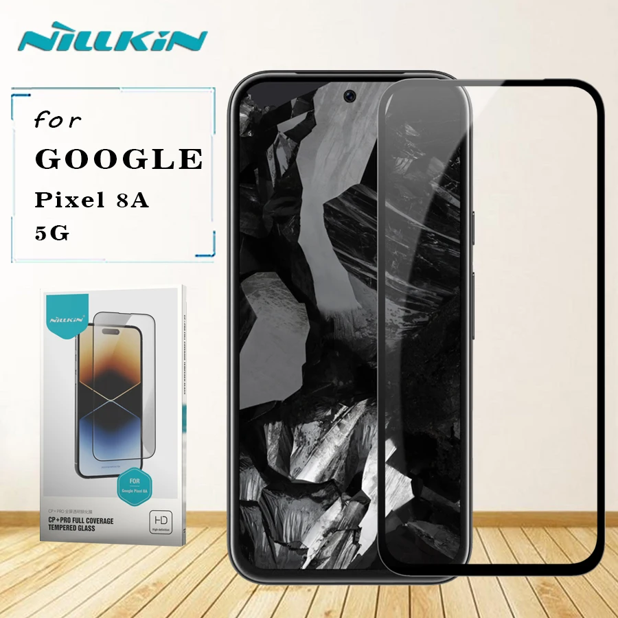 

for Google Pixel 8A 5G Tempered Glass Nillkin CP+PRO Full Cover Screen Protector for Google Pixel 8A 5G