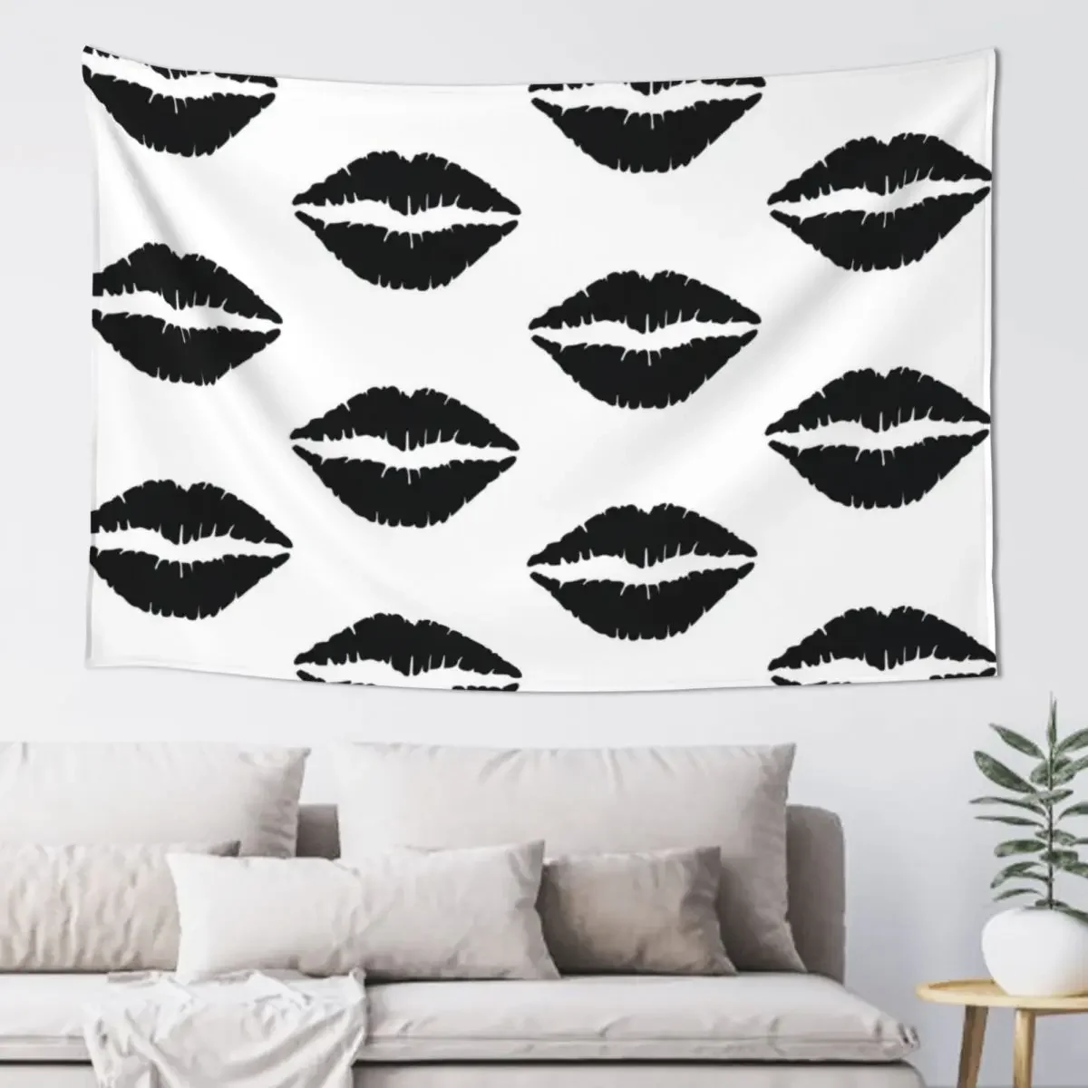 lips Tapestry Art Mural Christmas Decoration Tapestry