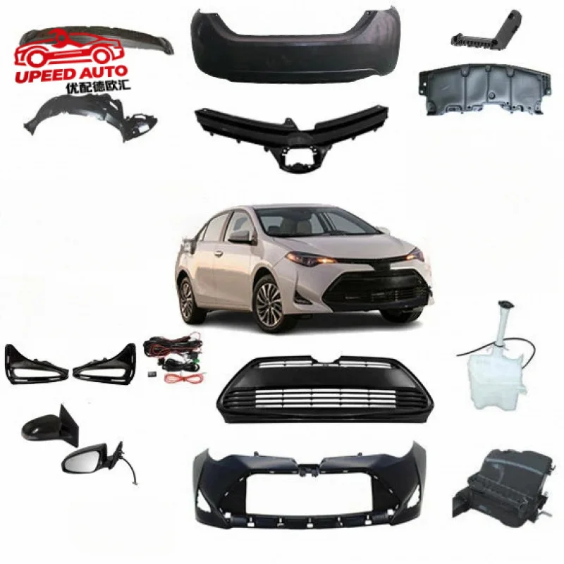 

Suitable for 2017 Car Body Kit Usa Version Head Fog Grille Tail Lamp Rear Front Bumper Corolla Le 2017-2019