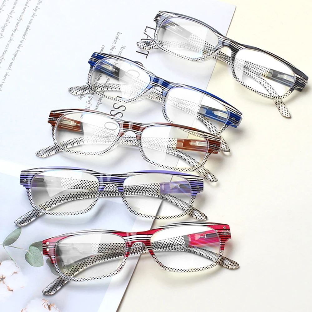 

TUREZING Reading Glasses for Women High Quality Prescription Eyeglasses Anti Blue Light Young Fashion Lightweight Spring Hinges