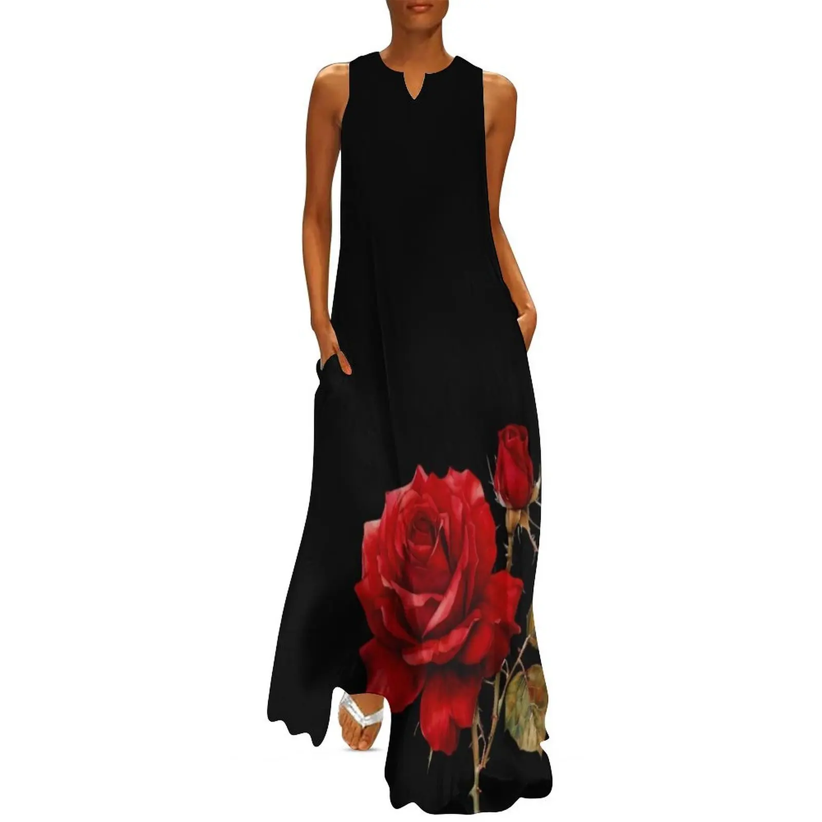 

a rose Long Dress Dresses for wedding party Women's summer dresses summer woman dress 2025 dresses ladies 2025 summer