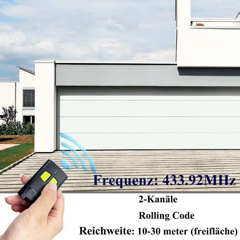 Télécommande portable 433Mhz, 2 pièces, pour Beninca To Go 2WV 4VA 4VA 4VA, Code roulant, transmetteur de télécommande de Garage