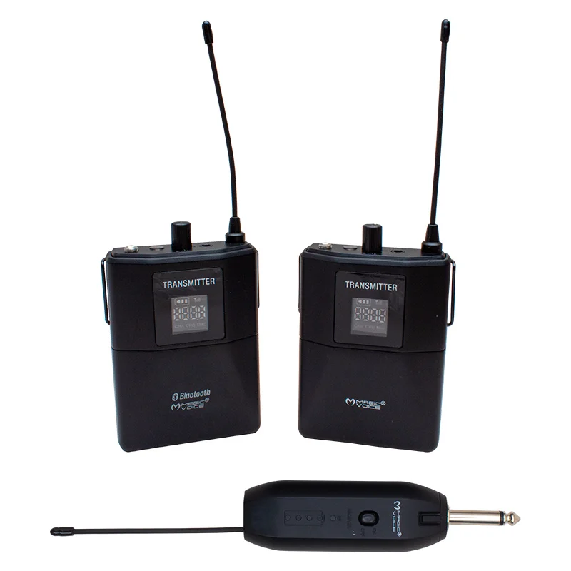 MAGICVOICE MV-19597 UHF WIRELESS LAVALIER MICROPHONE TRIPLE SET