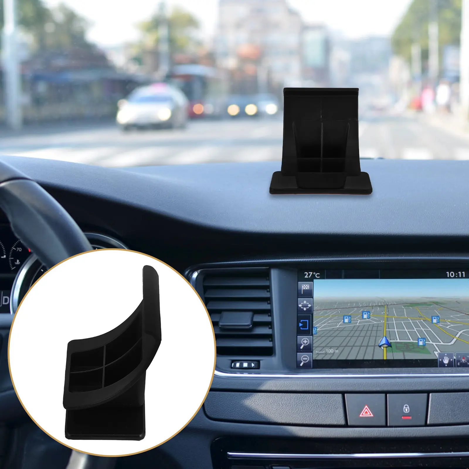 Car Tablet Holder Universal Center Console Self-Adhesive Easy Install Tablet Stand Dashboard Bracket