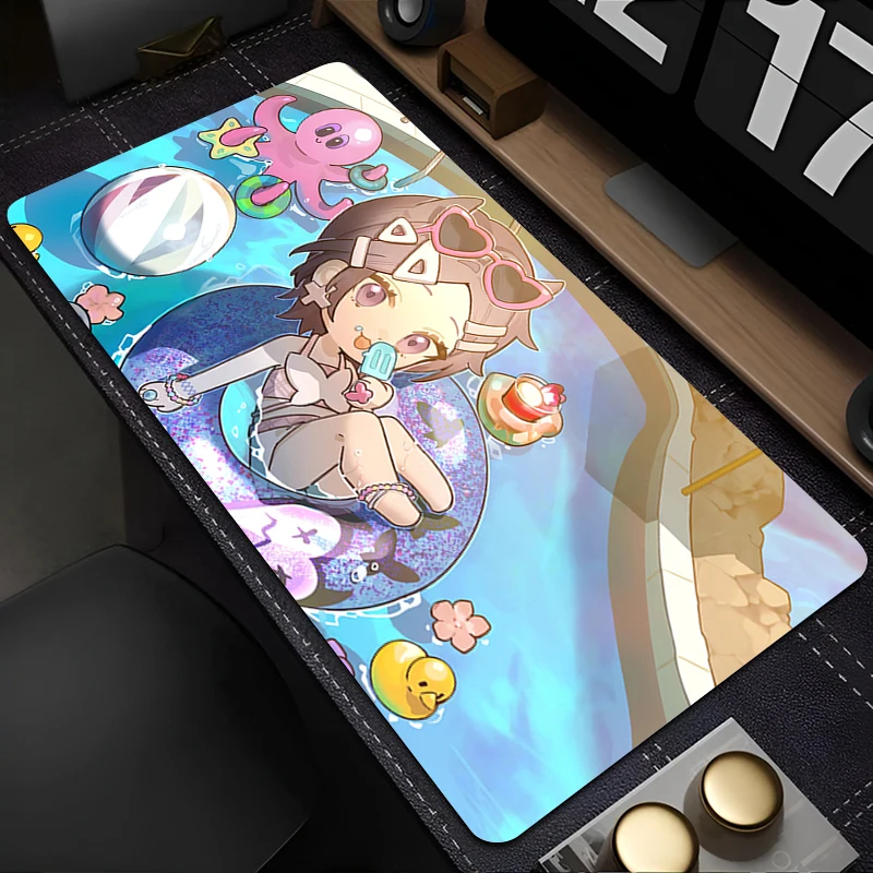 Game Mouse Pad Office PC Gaming Accessories Mousepad Laptop Anime Girl Clove Design Keyboard Pad Kawaii Valorant Desk Mouse Mat