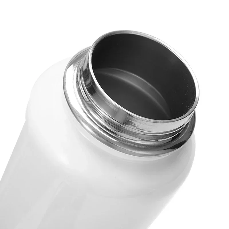 Sublimation Straight Cup Blank With Lid ThermosTumbler Coffee Cup Mug Stainless Steel Vacuum Flasks Kitchen Drink Water Bottle
