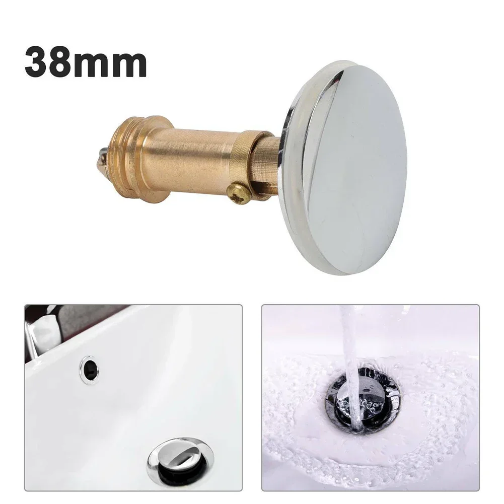 High Quality Sink Plug Spring Bolt Chrome Clack Spring Bolt Gold Wastes 38MM For Most Bathroom Basin For Bathtub