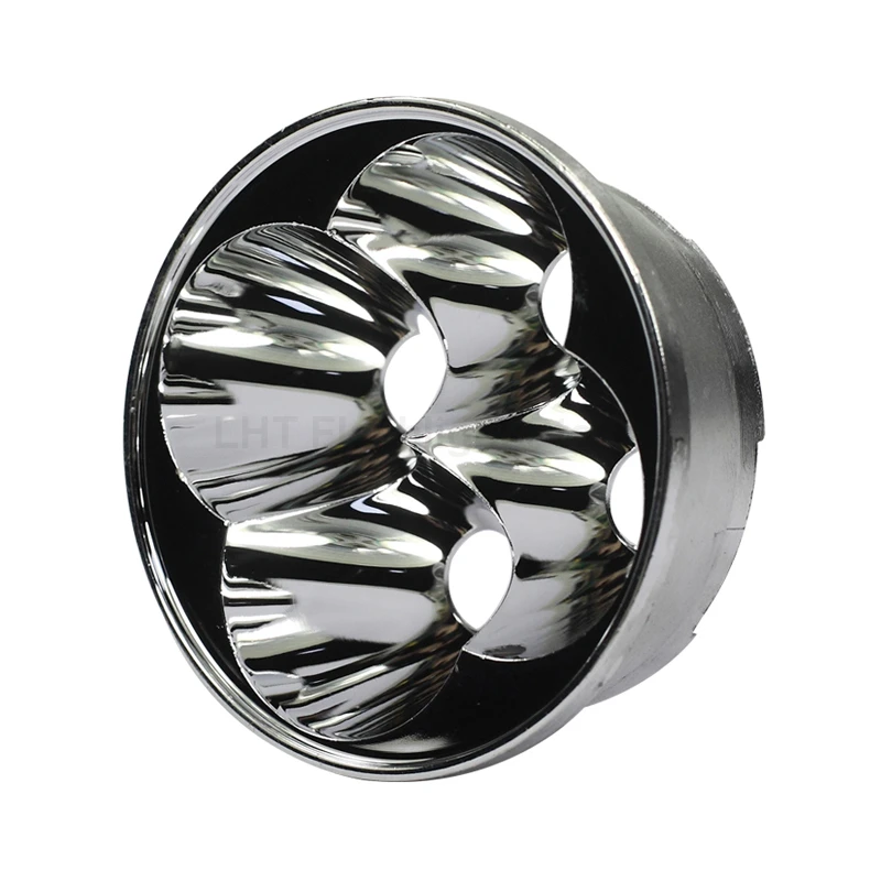 

51.2mm (D) x 20mm (H) SMO Aluminum Reflector for 4 x 5050 LED Lamp Cup Quad Bike Light Flashlight DIY