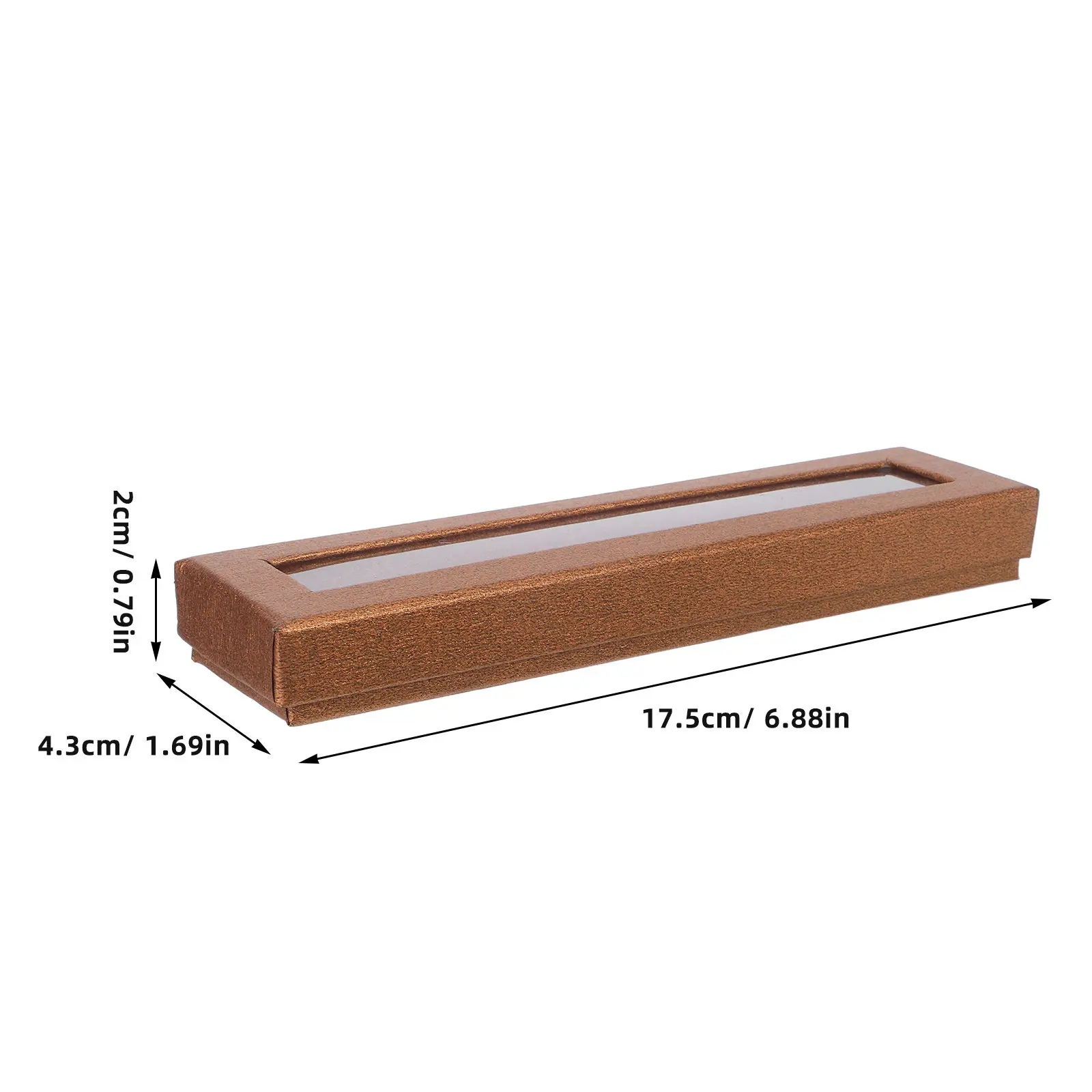 12 Pack Paper Pen Display Boxes with Clear Window Gift Packaging Storage Cases for Office Birthday Souvenirs