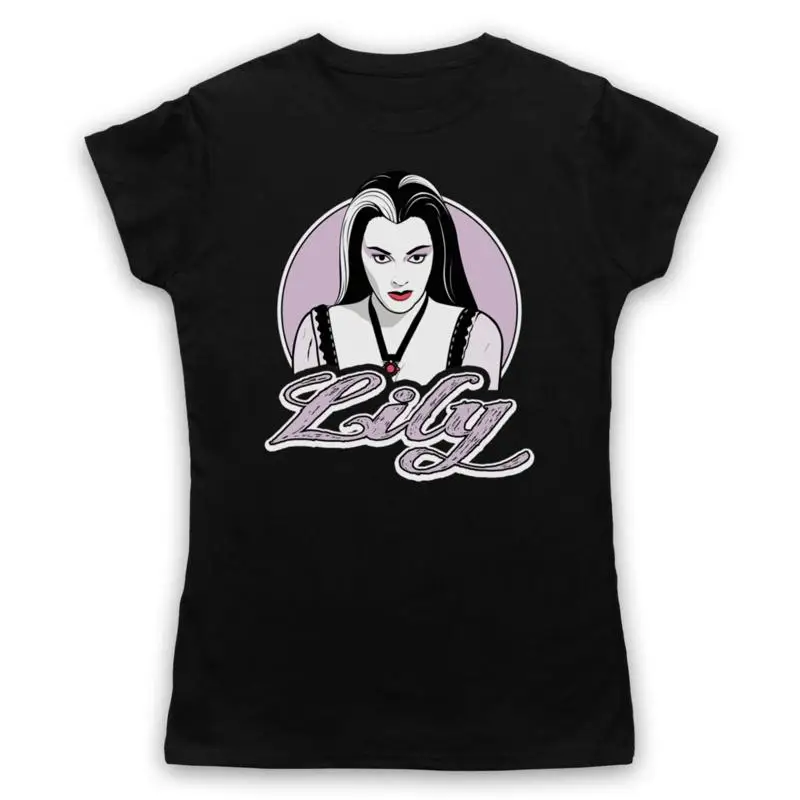 

LILY MUNSTER THE MUNSTERS НЕОФИЦИАЛЬНАЯ МУЖСКАЯ И ЖЕНСКАЯ ФУТБОЛКА COMEDY TV SHOW