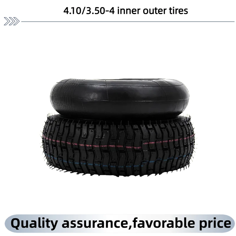 Thick and durable Butyl Rubber 10 inch 4.10/3.50-4 rubber inflatable inner and outer tires suitable for scoote