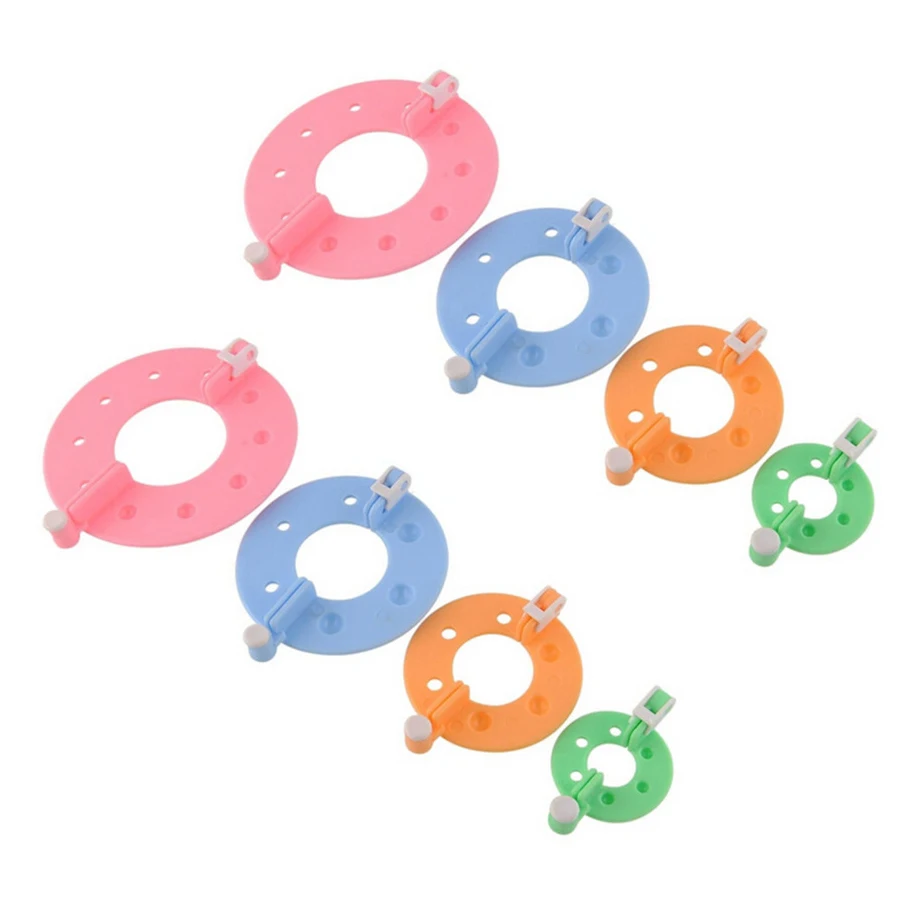 

8Pcs Handmade Yarn Ball Maker Tool for Knitting Crochet DIY Crafting Household Convenient Fluffy Wool Ball Maker