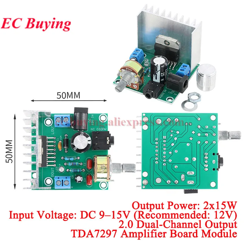 Leistungsverstärkerplatinenmodul LM1875 Mono 30W TDA1521 Zweikanal 2*15W CD7379 2*39W Leistungseffekt Exceed LM187 LM1876 TDA7265 – Detail 18