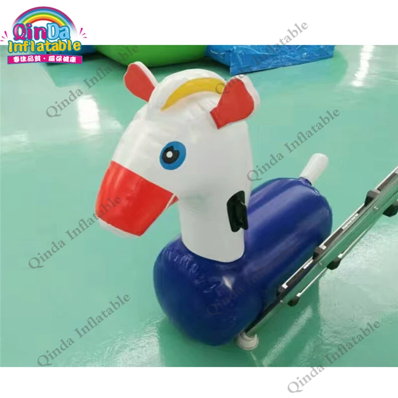 Cartoon Inflatable Girl Pony Bouncing Animals Rocking Horse,Ride On Pony Hop / Horse Little Girl Pony