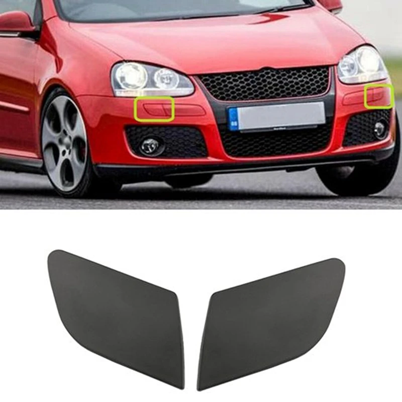 Bumper Headlight Washer Nozzle Cover Cap For Golf MK5 5 GT-I R32 Jetta MK5 GLI