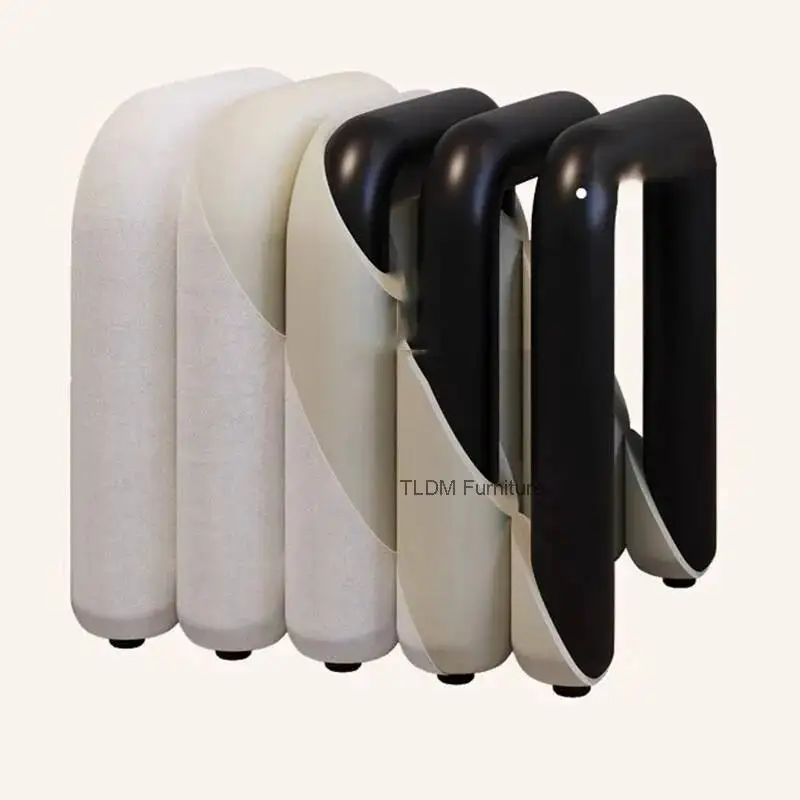 Removable Footstool Multifunctional Shoe Changing Stool Stools Small Furniture for Home Portable Inverted Metal U-shaped Design