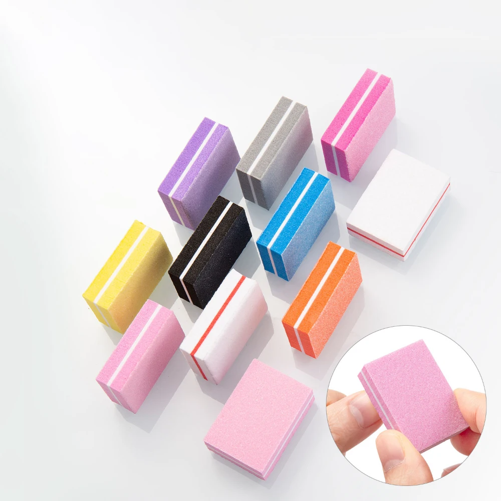

50Pcs Mini Nail File Set Sponge Buffers Sanding Block Professional Nails Polishing for Unisex DIY Salon Manicure Tools Wholesale