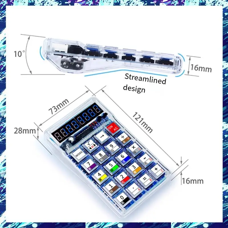 CEA DIY Calculators Kits DIY Parts Welding Practice Homemad DIY Soldering Projects Blue