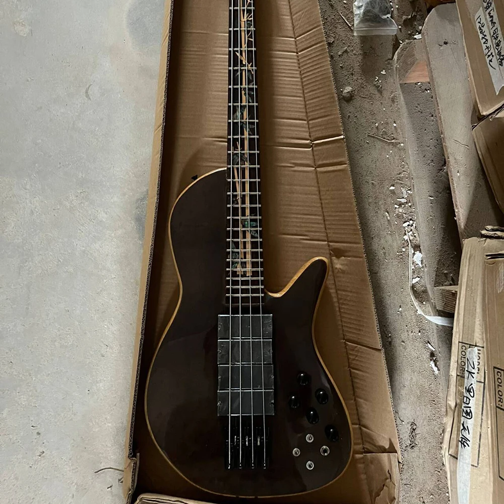 

4 Strings ASH Fo Electric Bass Guitar with Rosewood Fretboard Neck Through Body