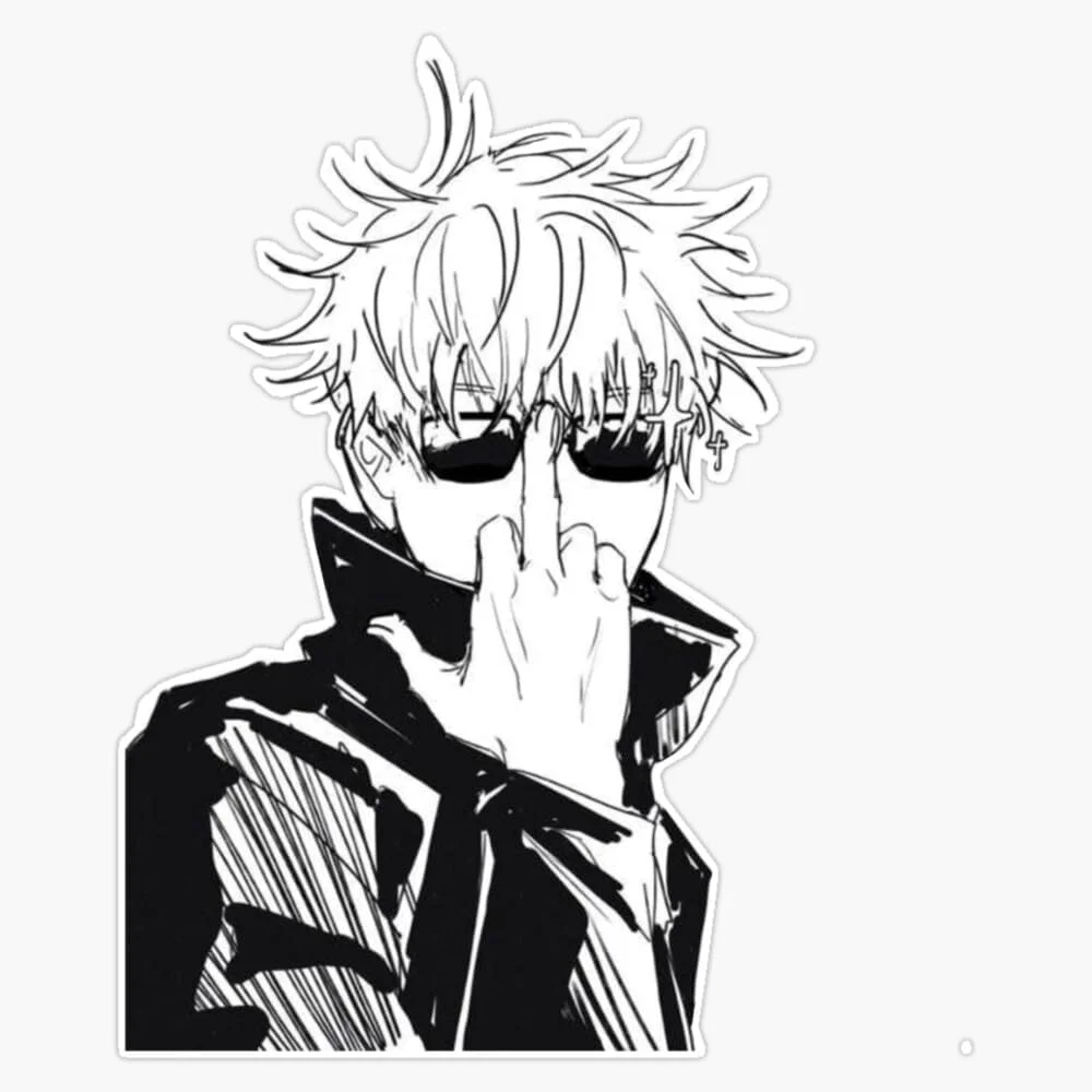 

Gojo Anime Vinyl Decal Sticker 5 X 4.5 Inch for Cars, Trucks, Motorcycles, Boats, Laptops, Tablets & Skateboard