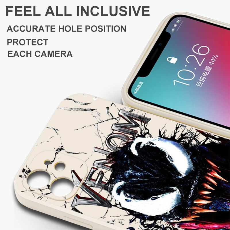 Custodia per telefono Venom Marvel per OPPO FIND X6 X5 X3 Pro Lite Neo OPPO Reno 8 7 Pro Lite 8T 8Z 7Z 5G Coque Carcasa silicone liquido