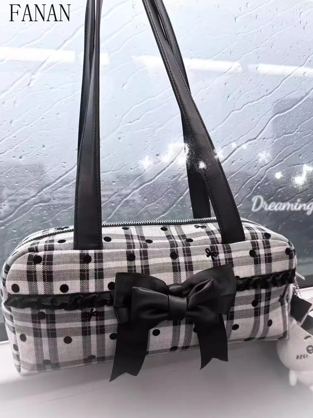 

Women's Shoulder Bag Fashion Mass Production Japanese Style Butterfly Knot Hand Pulling Cute Underarm Bag Femme 2025 New