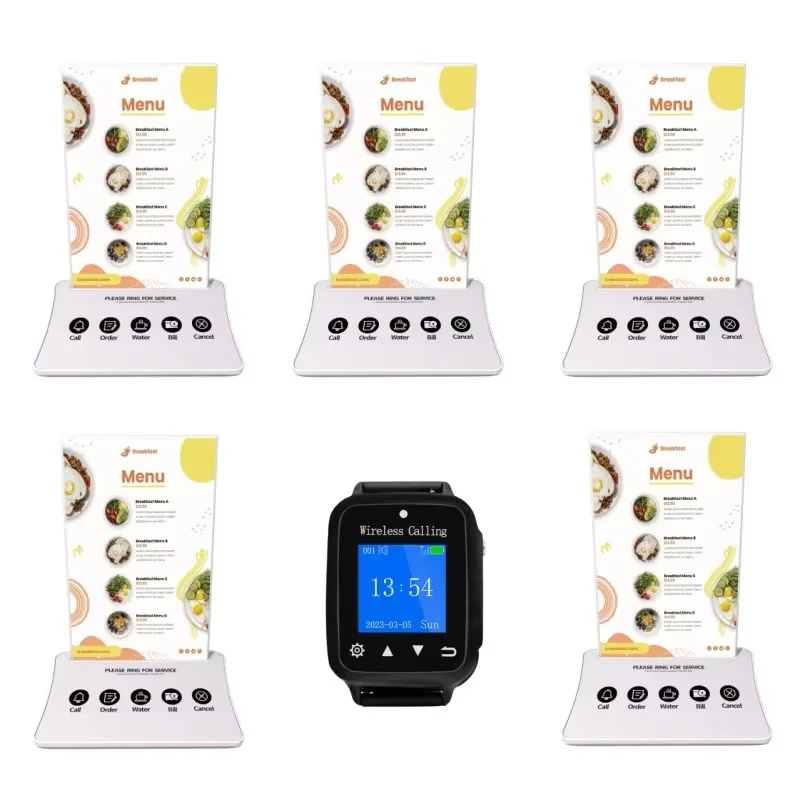 Wireless Pager Restaurant Waiter Calling System Buzzer Queue Calling Paging System Service Calling System