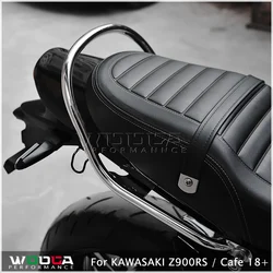 WOOGA Passenger Grab Bar For Kawasaki Z900RS Z650RS 2018-2025 Cafe Rear Luggage Rack Back Rest ZR900-K Pillion Hand Rail Handle