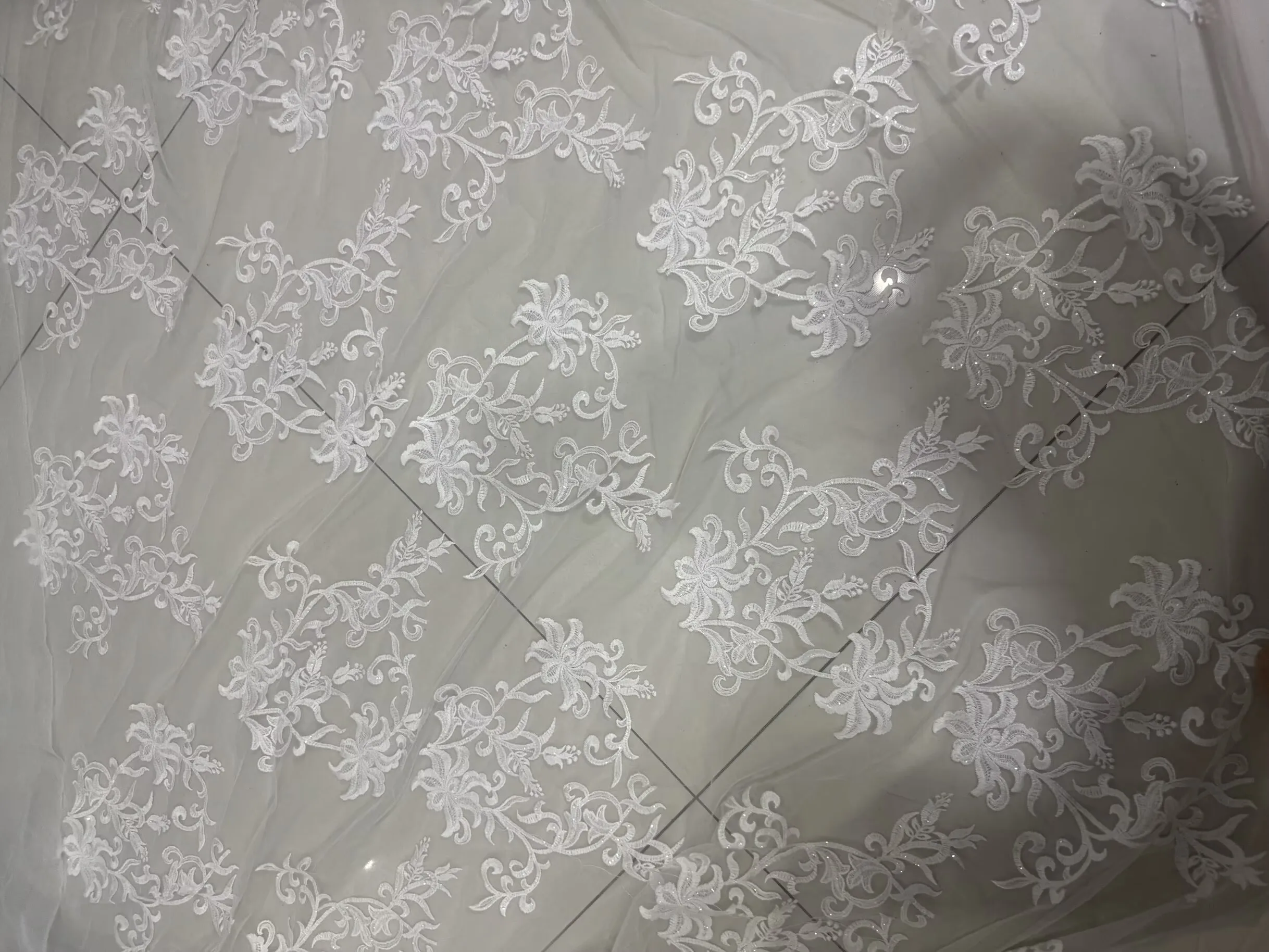 Bridal Wedding Dress Tulle Emb - Wedding Floral Supply review and price