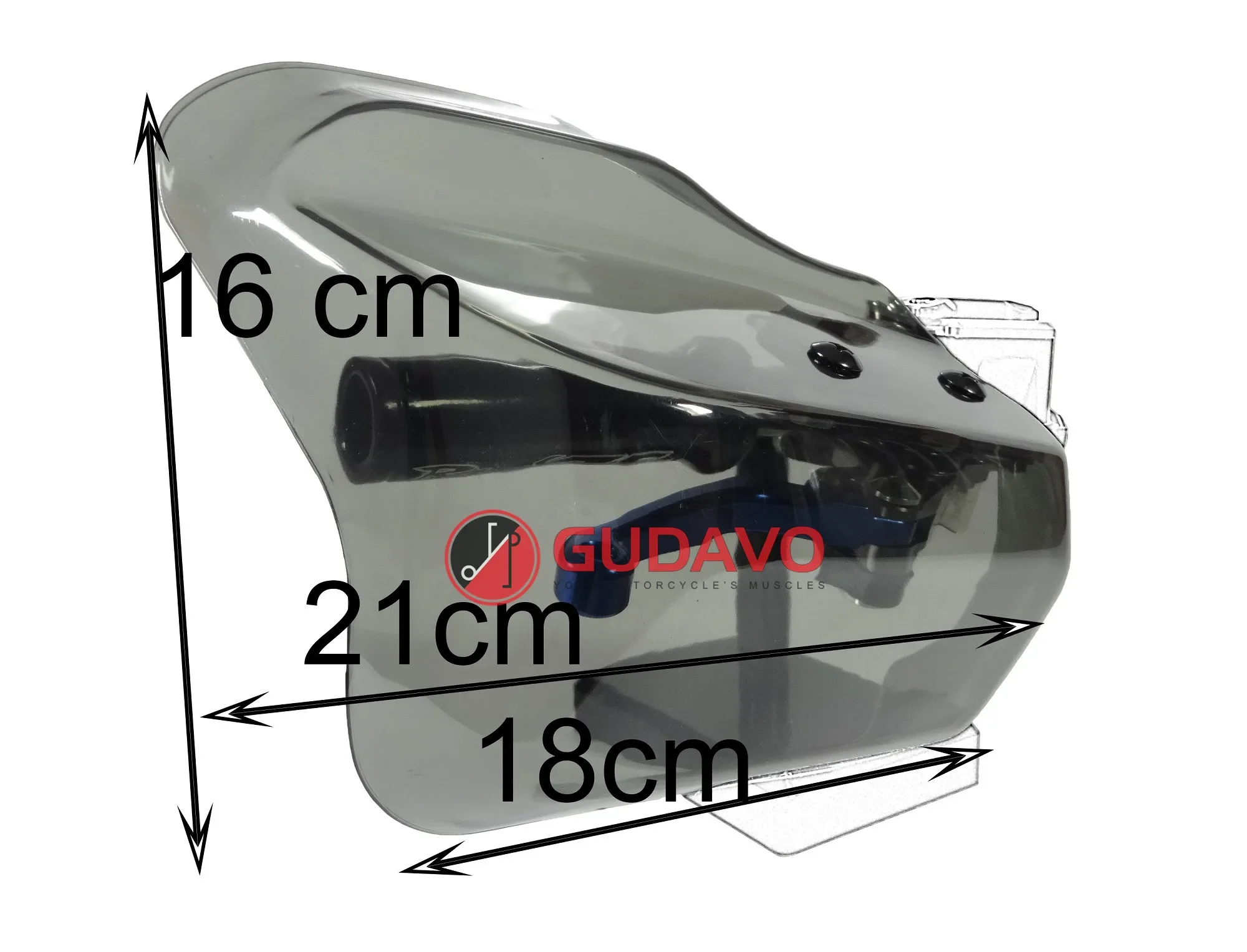 Gudavo Motorcycle Handguards Hand shield Guard Protector 10mm Mounting Hole for MOTO GUZZI breva griso norge v7 v9 mgx