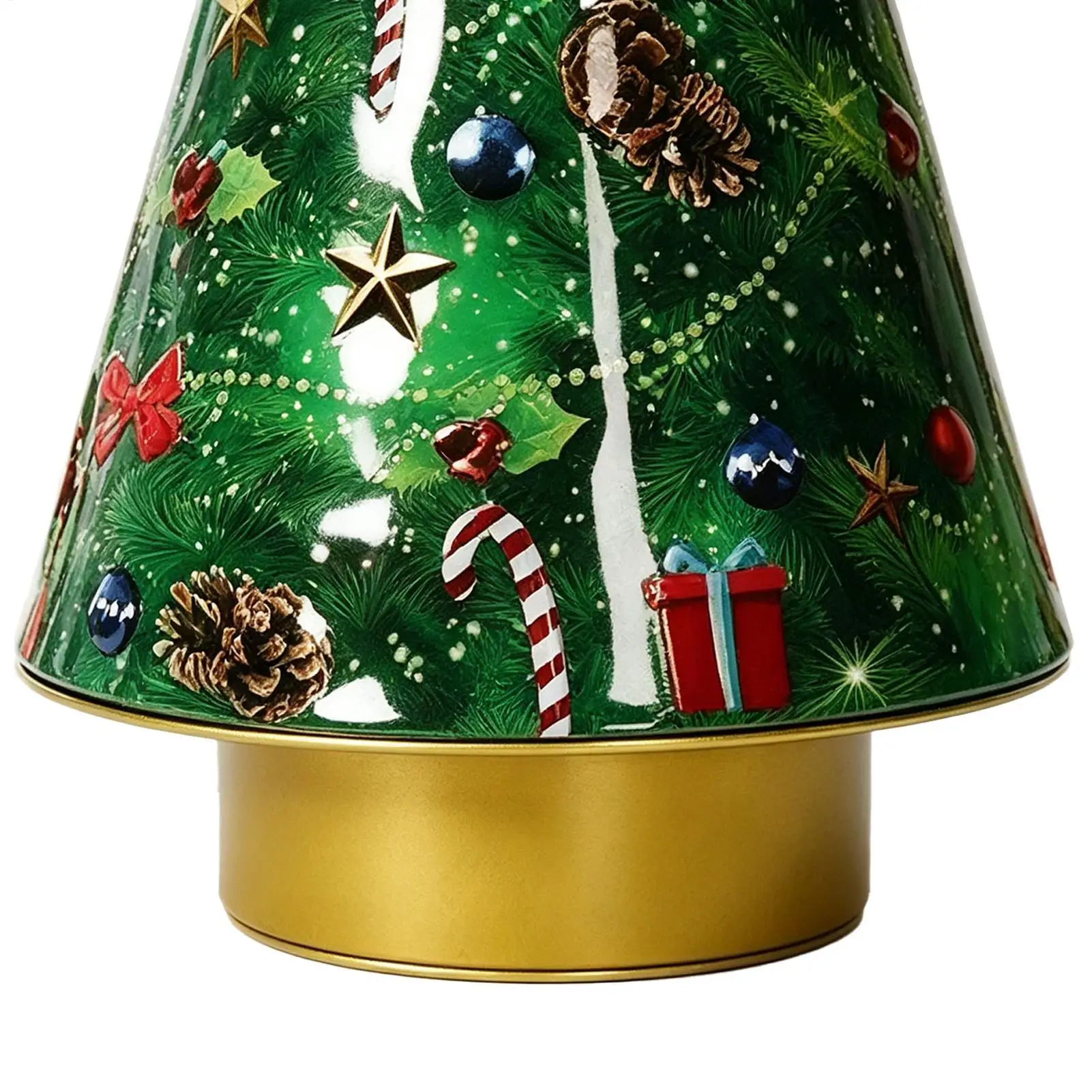 Christmas Candy Tin Christmas Tree Snack Box With Music Holiday Chocolate Jar For Kids Teens Adults Decorators Parents Families