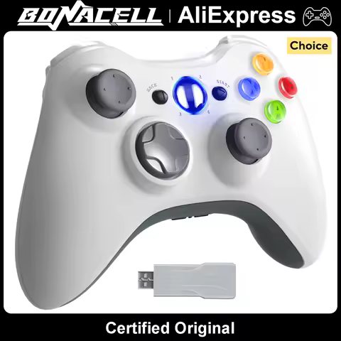 Gamepads For Xbox 360/Slim/Elite/PC Winodows 7/8/10/11 Video Game Joystick 2.4G Wireless/Wired Dual Vibration Gaming Controllers