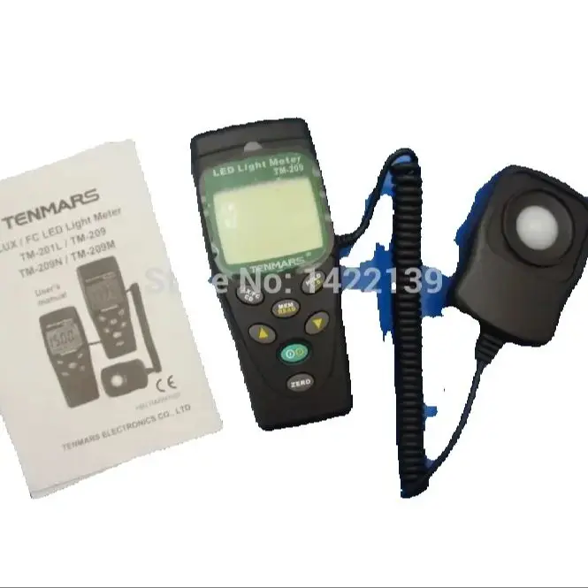 TM-209 مقياس الضوء الرقمي LED | قياس لوكس وإف سي 400,000 لوكس مقياس لوكس عالي الدقة #1